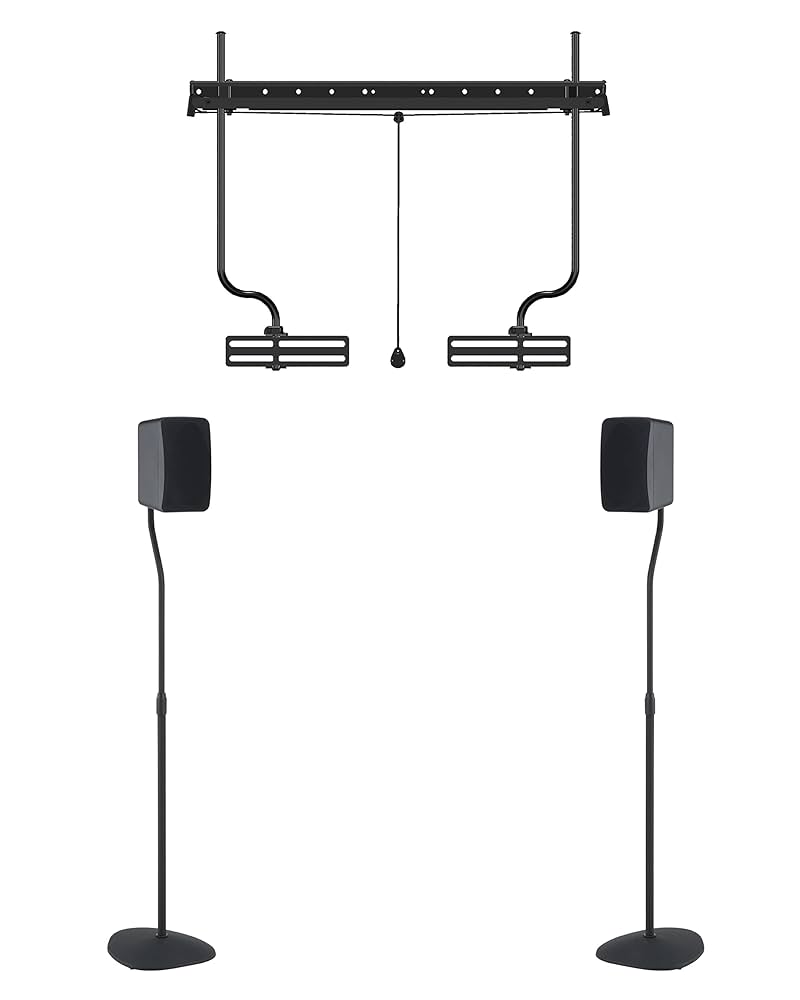 Amazon.com: SANUS Adjustable Height Speaker Stand - Extends